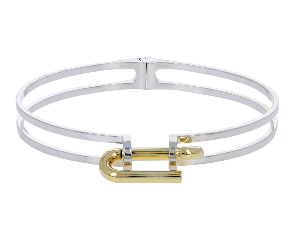 Silver and Gold Bolt Bracelet