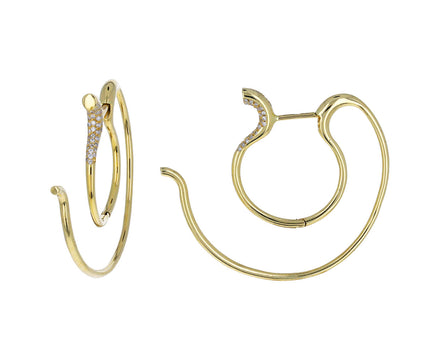 Diamond Celestial Hoop Earrings - TWISTonline 