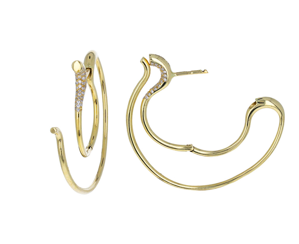 Diamond Celestial Hoop Earrings