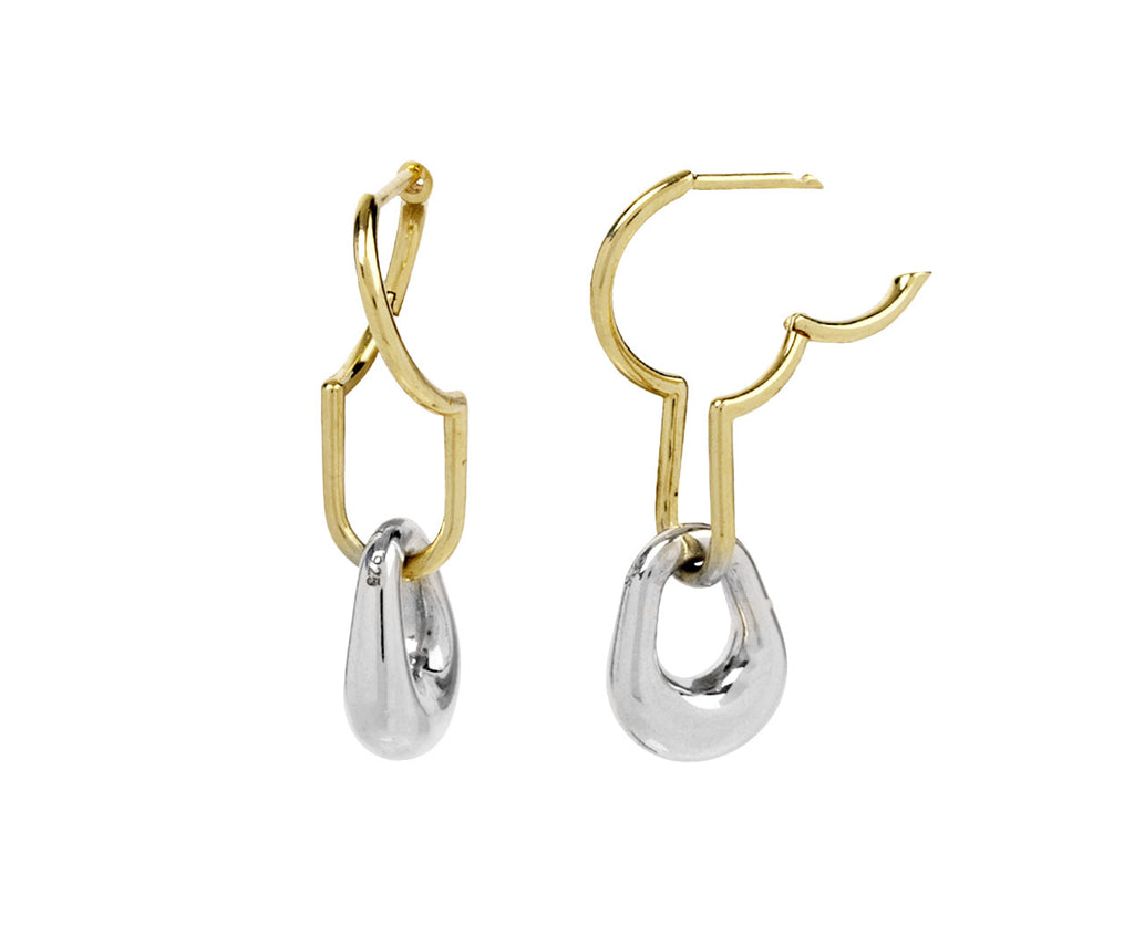 Gold and Silver Force Earrings