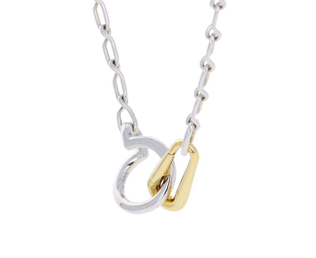 Gold and Silver Link Chain Necklace