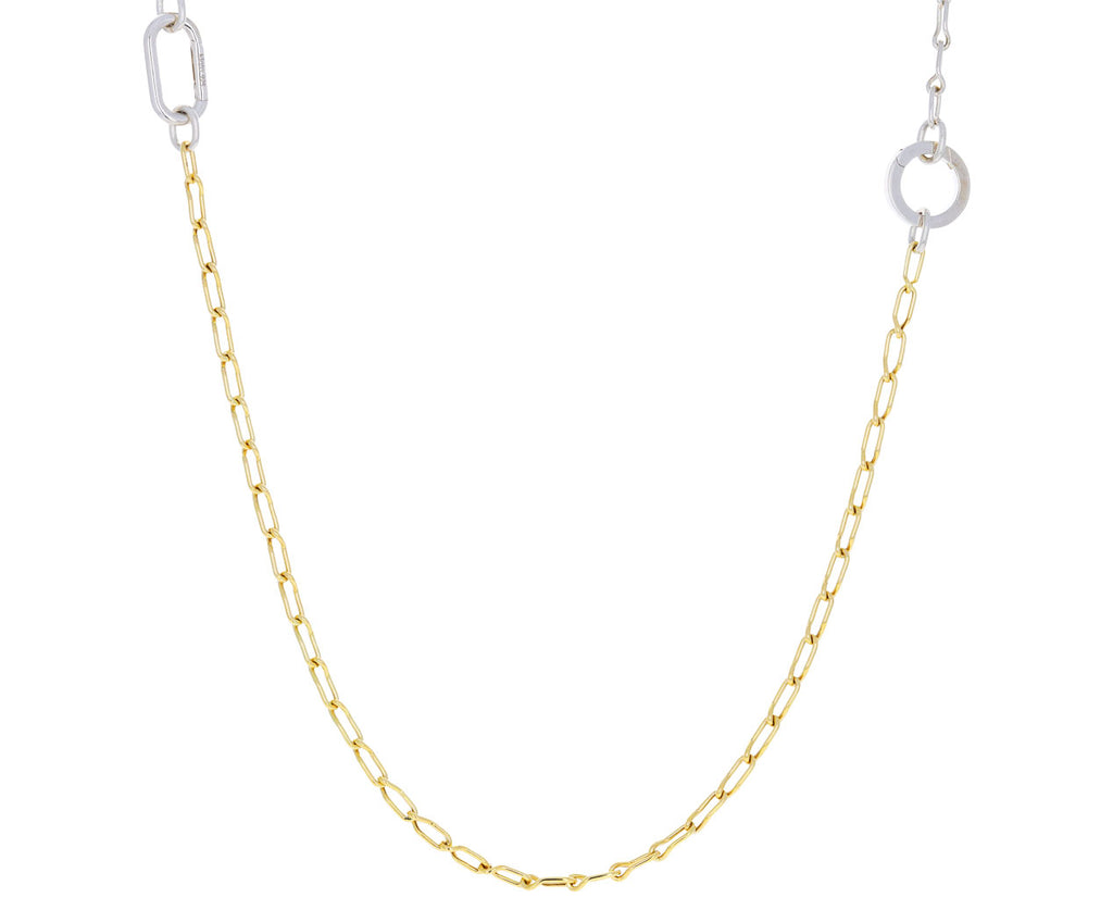 Gold and Silver Catch Chain Necklace