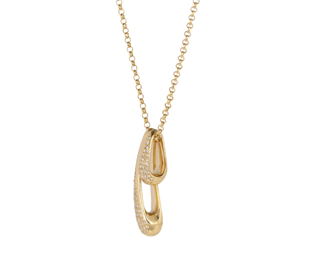 Kloto Diamond Snuggle Pendant Necklace Side