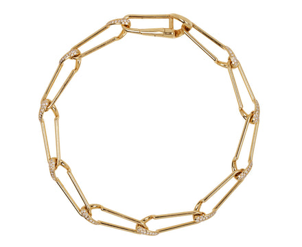Kloto Veer Gold and Diamond Chain Bracelet