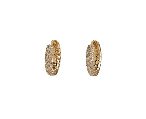 Anita Ko Diamond Zoe Hoop Earrings