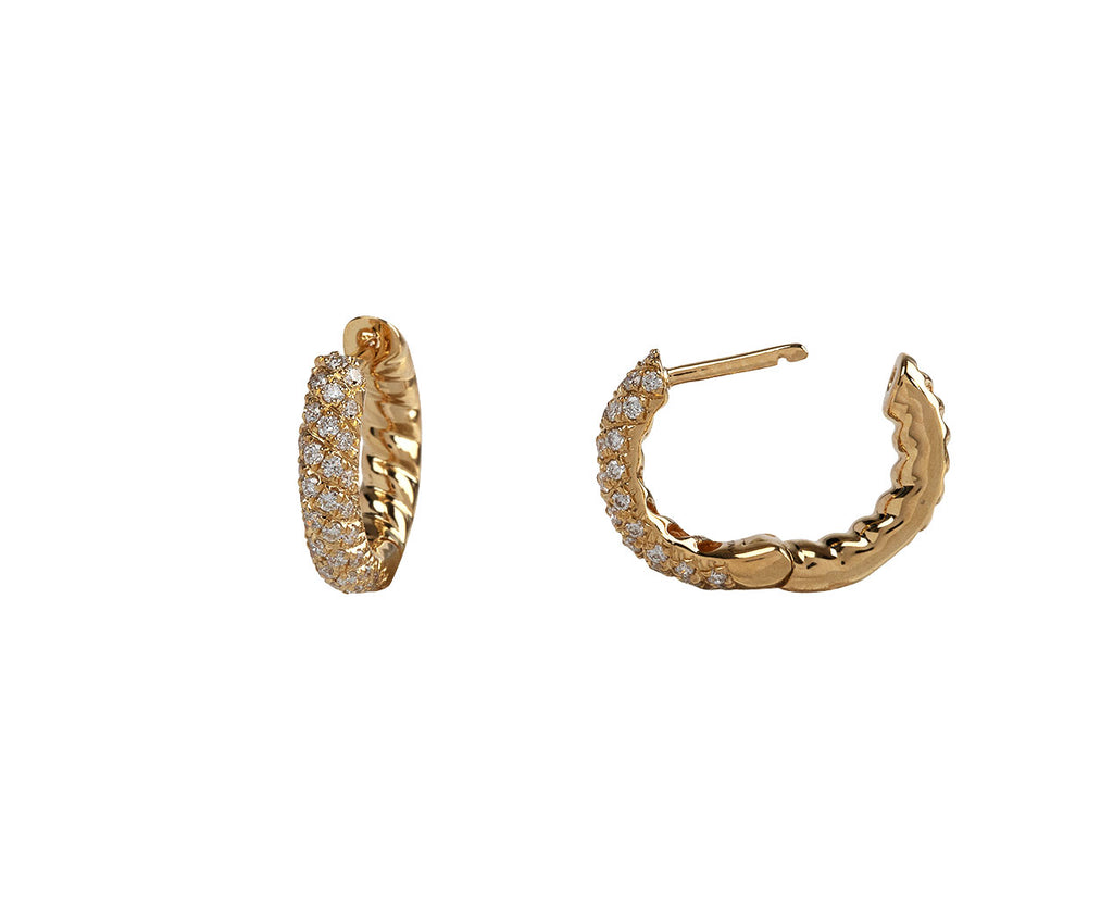 Anita Ko Diamond Zoe Hoop Earrings Open Side