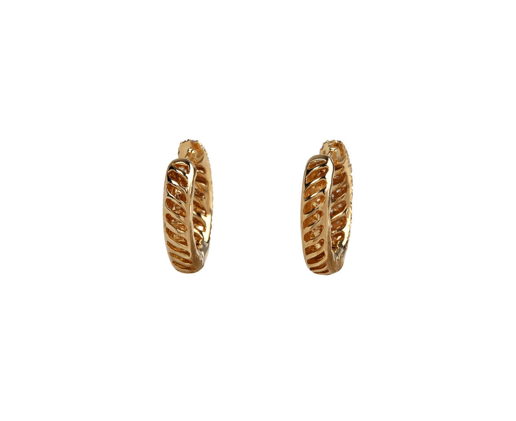 Anita Ko Diamond Zoe Hoop Earrings Back