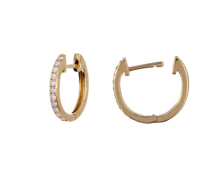 Diamond Huggie Earrings - TWISTonline 