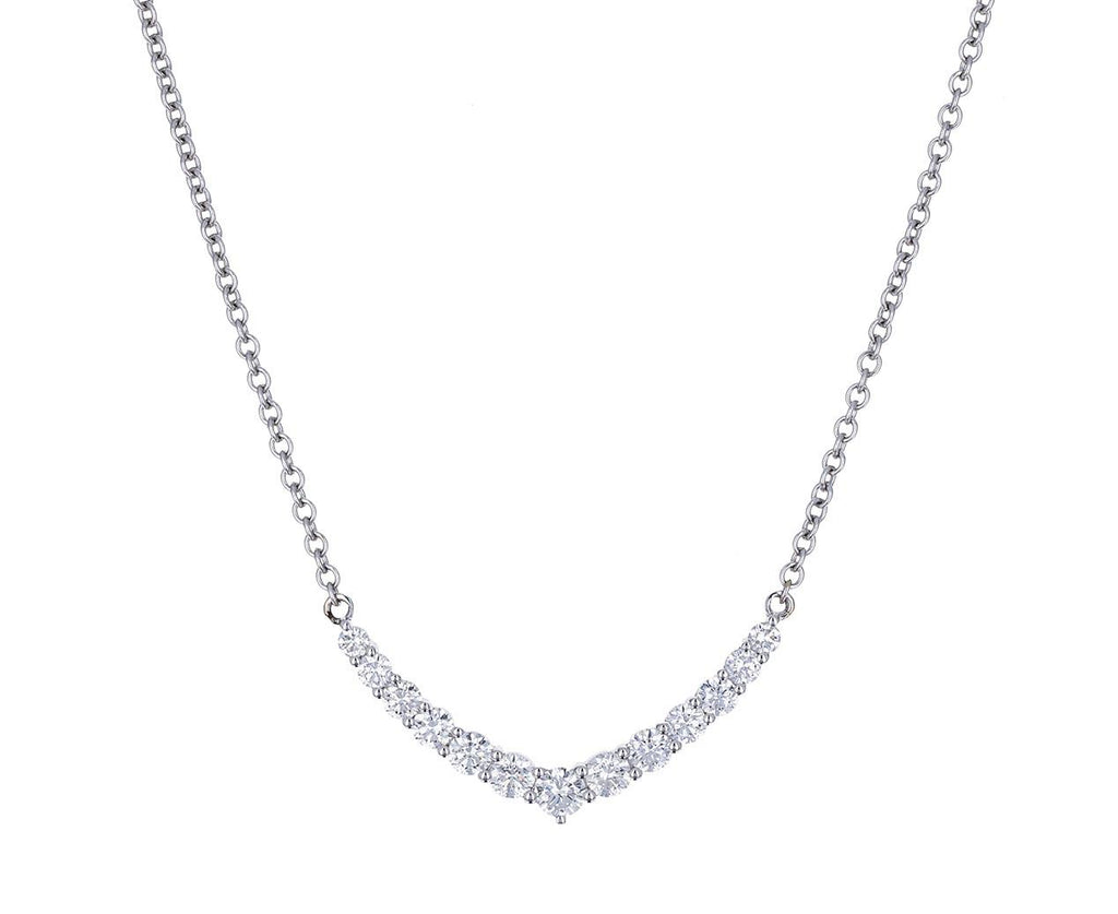 diamond v necklace