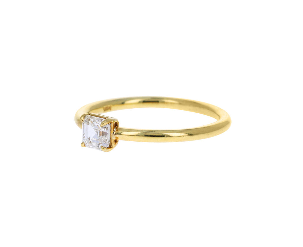 Anita Ko Asscher Cut Diamond Solitaire Side