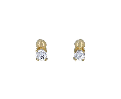 Diamond Ball Stud Earrings
