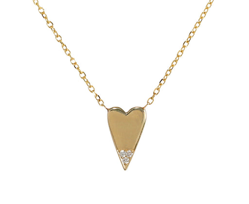 Dipped Diamond Heart Necklace