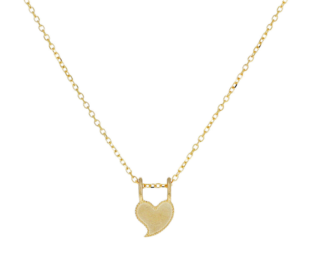 Beaded Heart Pendant Necklace