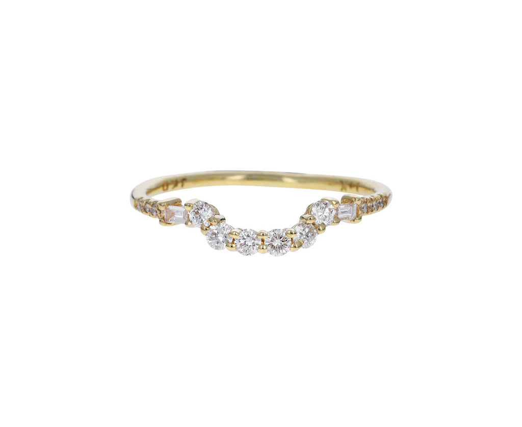 Mixed Diamond Arch Ring