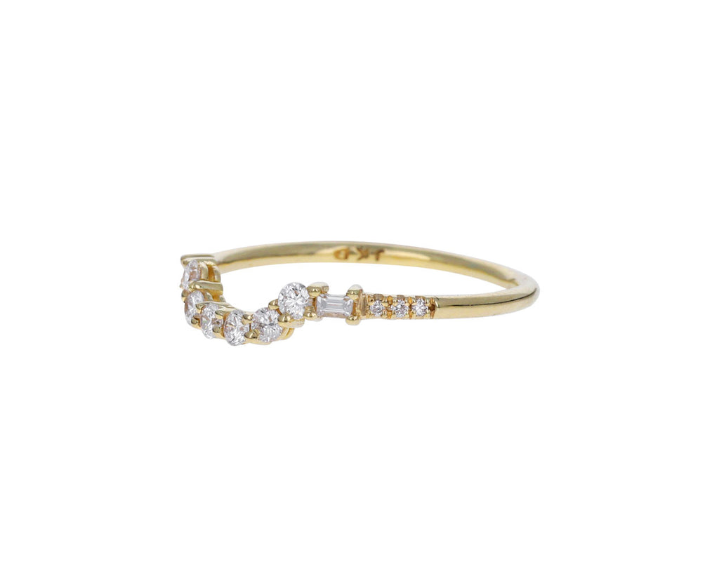 Mixed Diamond Arch Ring