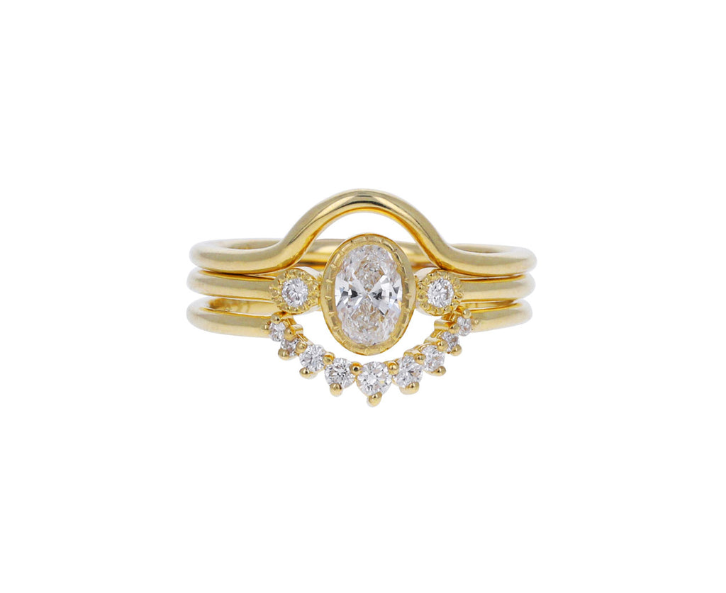 Gold Curved Band
