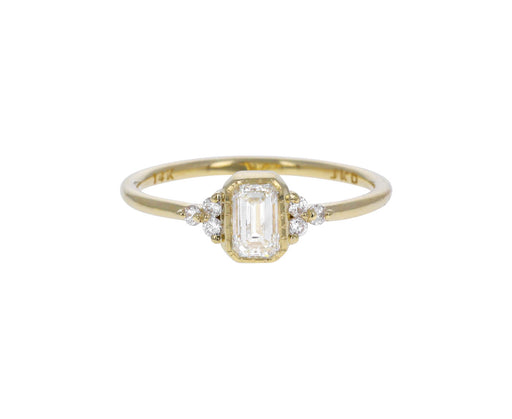 Emerald Cut Diamond Cluster Ring