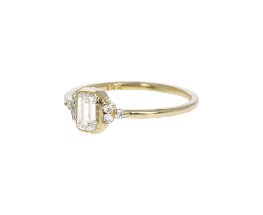 Emerald Cut Diamond Cluster Ring