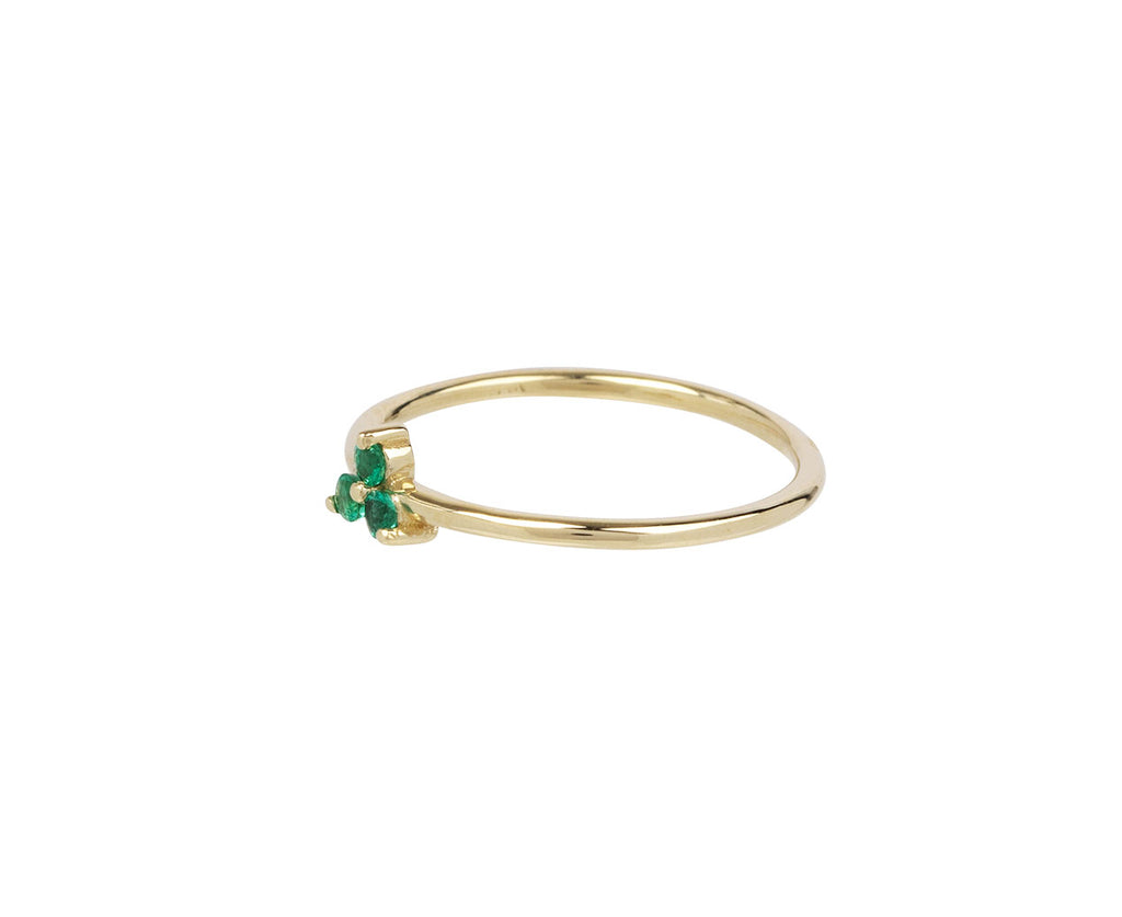 Tiny Emerald Triad Ring - TWISTonline 