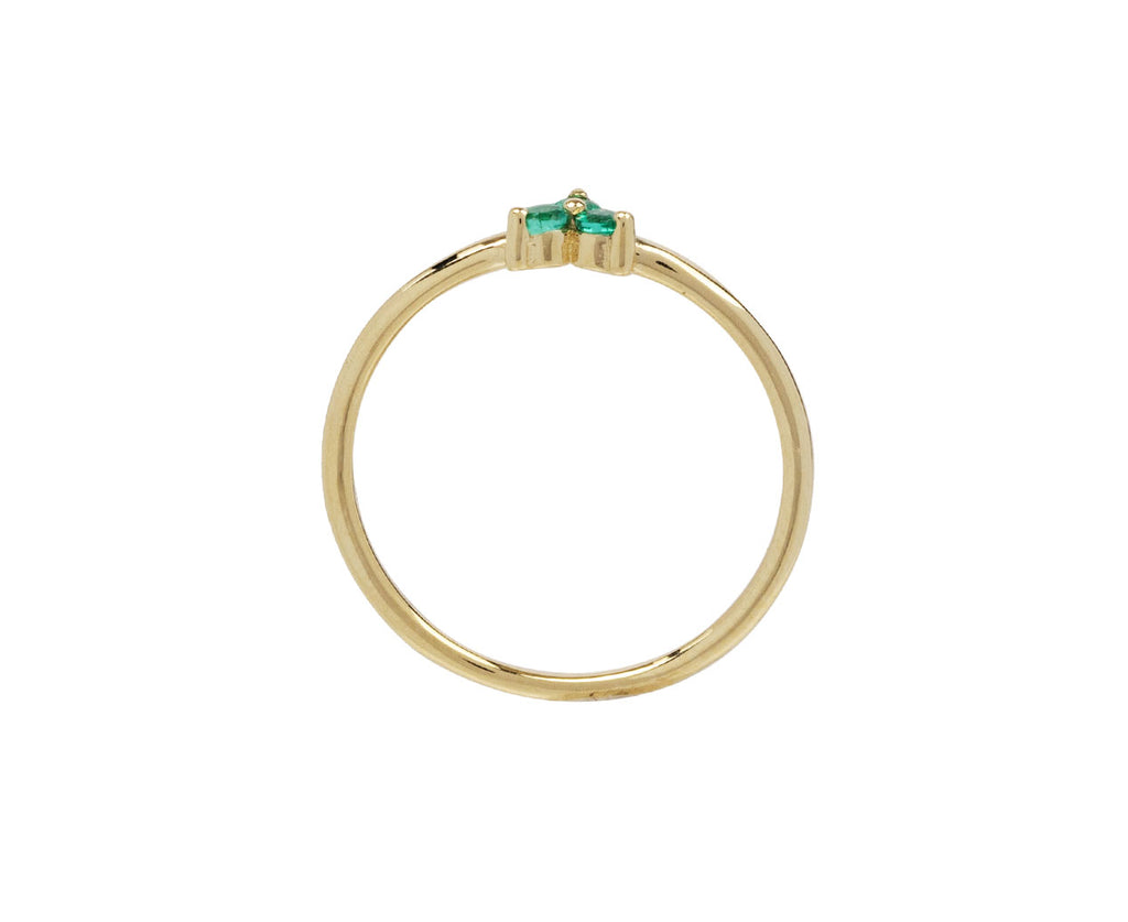 Tiny Emerald Triad Ring - TWISTonline 
