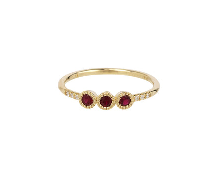 Rubies and Diamond Equilibrium Ring