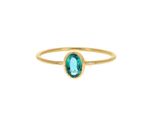 Oval Emerald Wisp Ring