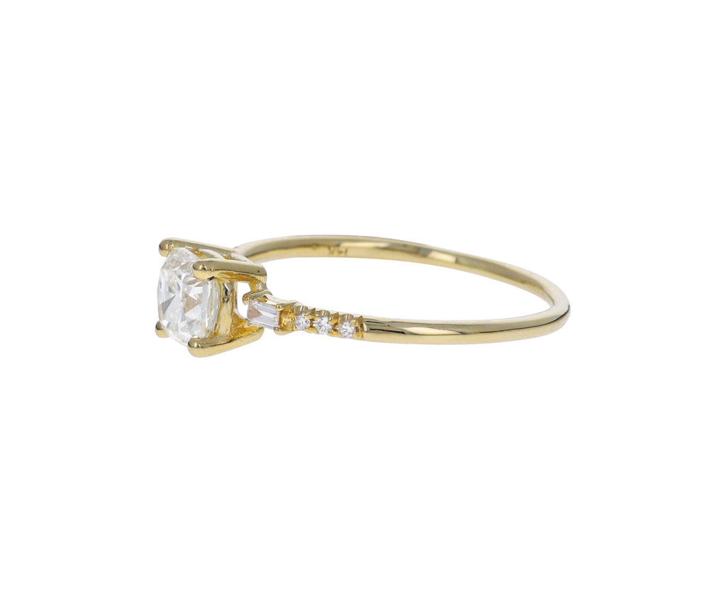 Cushion Cut Melody Diamond Ring