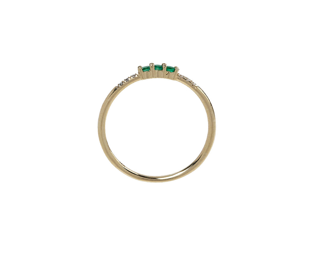 Jennie Kwon Emerald Equilibrium Ring Top