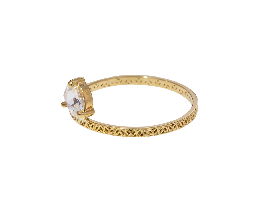 Diamond Petite Straight Lace Solitaire - TWISTonline 