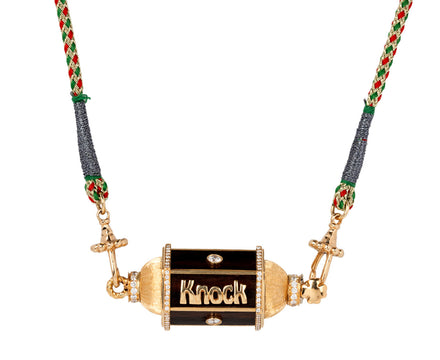 Knock on Wood Locket Necklace