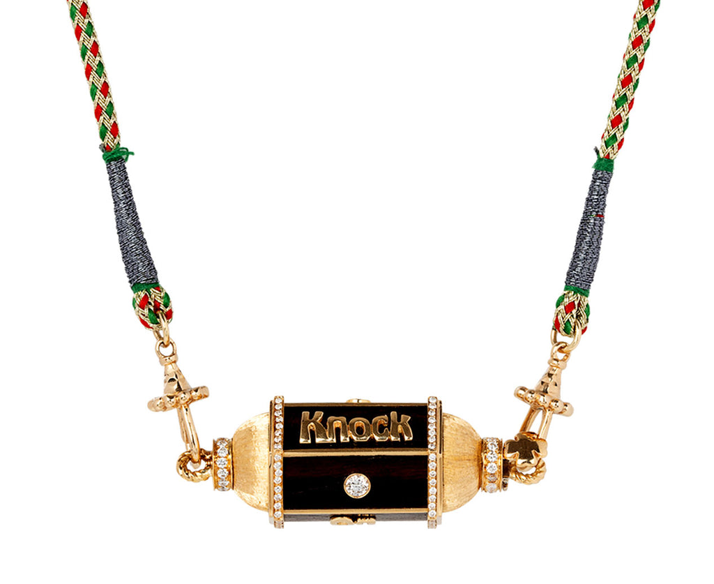 Knock on Wood Locket Necklace