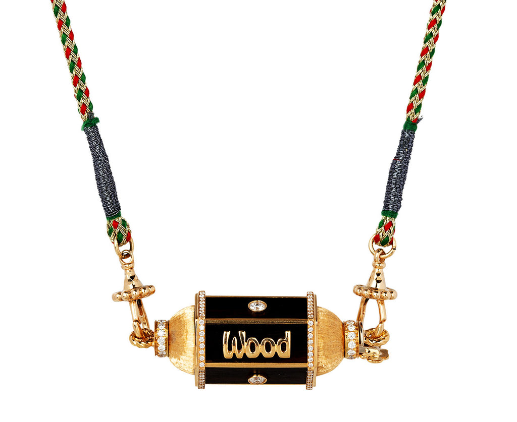 Knock on Wood Locket Necklace