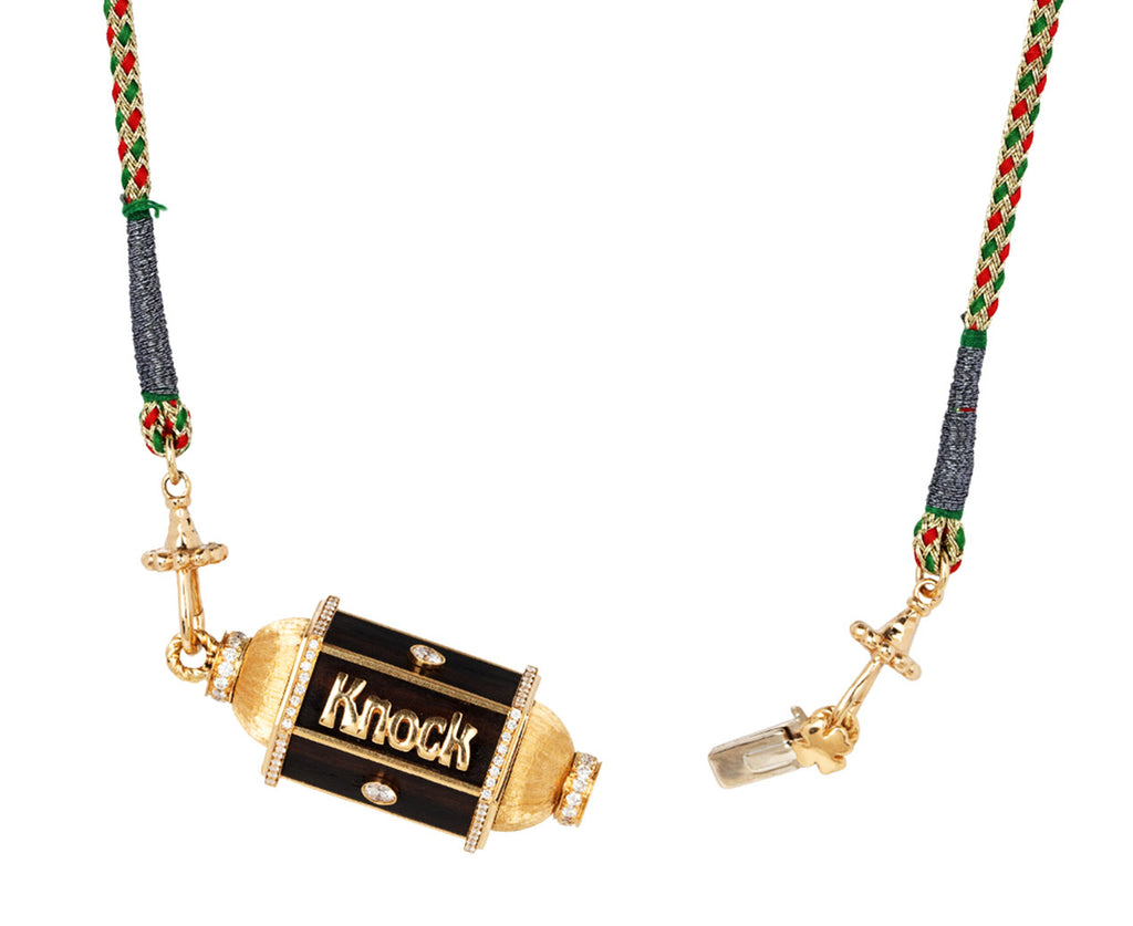 Knock on Wood Locket Necklace