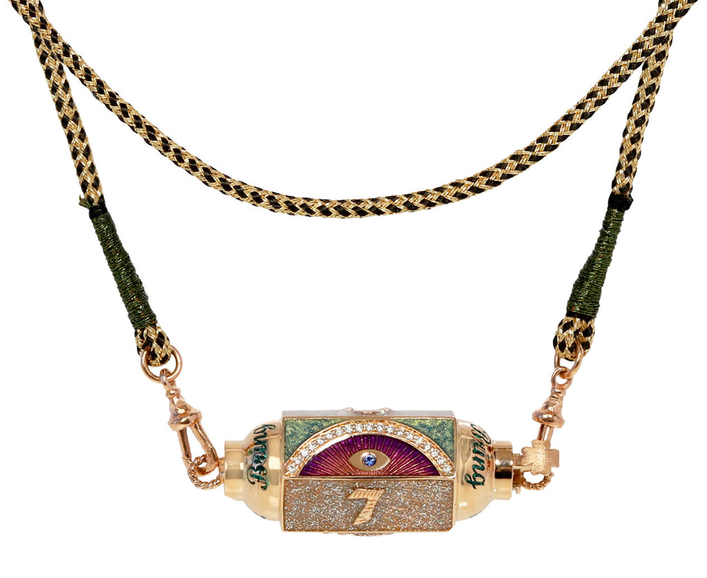 Marie Lichtenberg Rose Gold Lucky Locket Pendant Necklace