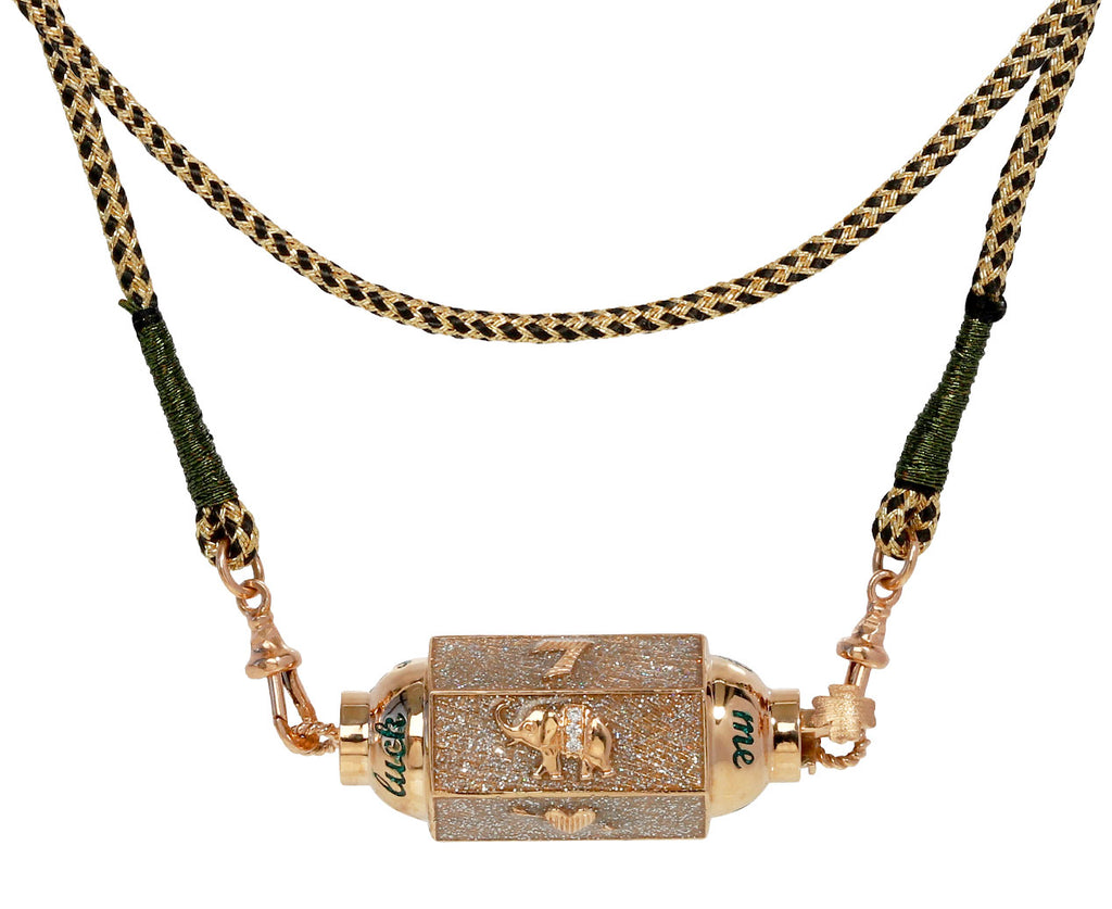 Marie Lichtenberg Rose Gold Lucky Locket Pendant Necklace