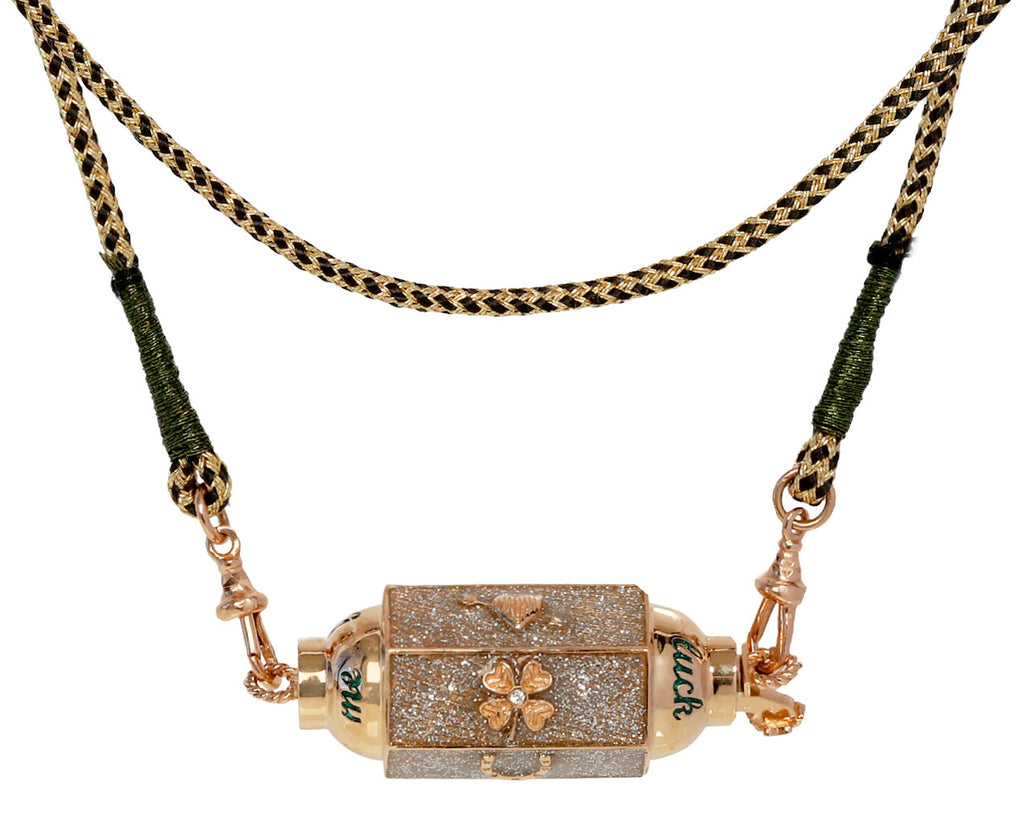 Marie Lichtenberg Rose Gold Lucky Locket Pendant Necklace