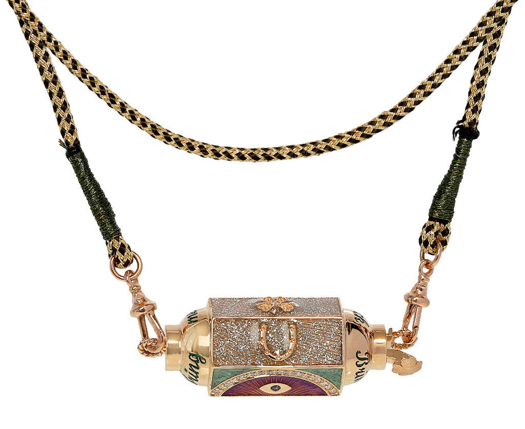 Marie Lichtenberg Rose Gold Lucky Locket Pendant Necklace