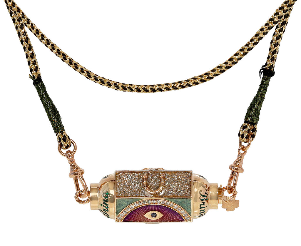 Marie Lichtenberg Rose Gold Lucky Locket Pendant Necklace