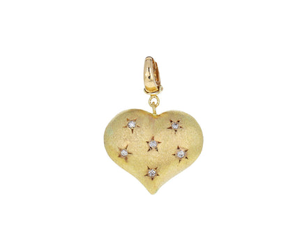 Jaune Diamond Heart Charm ONLY