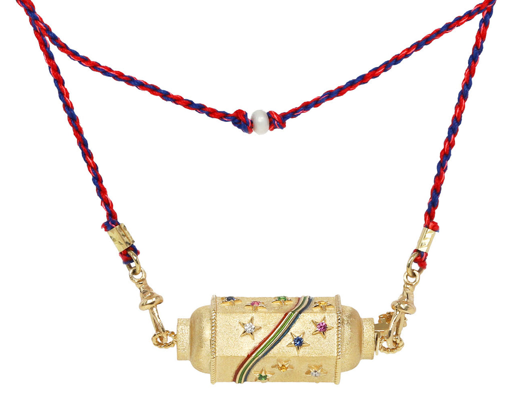 Rainbow Star Locket Necklace