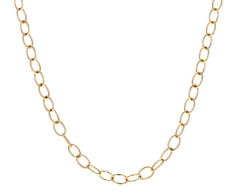 Short Micro Rosa Chain Necklace