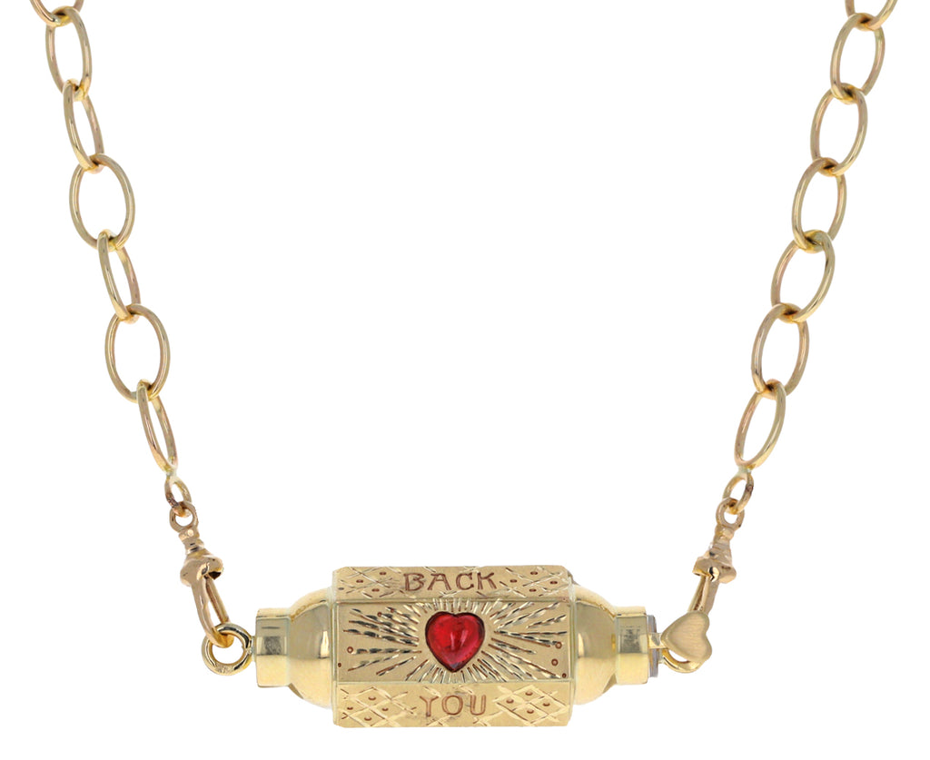 Short Micro Rosa Chain Necklace