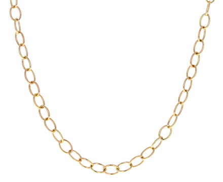 Long Micro Rosa Chain Necklace
