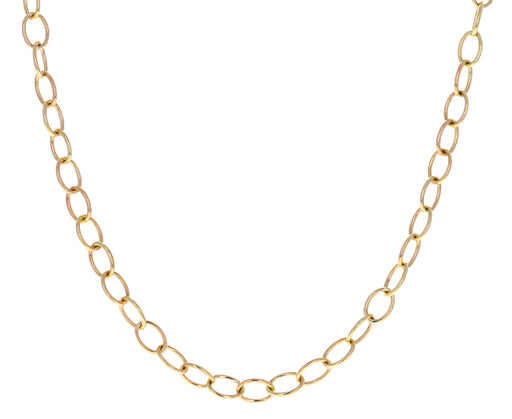 Long Micro Rosa Chain Necklace