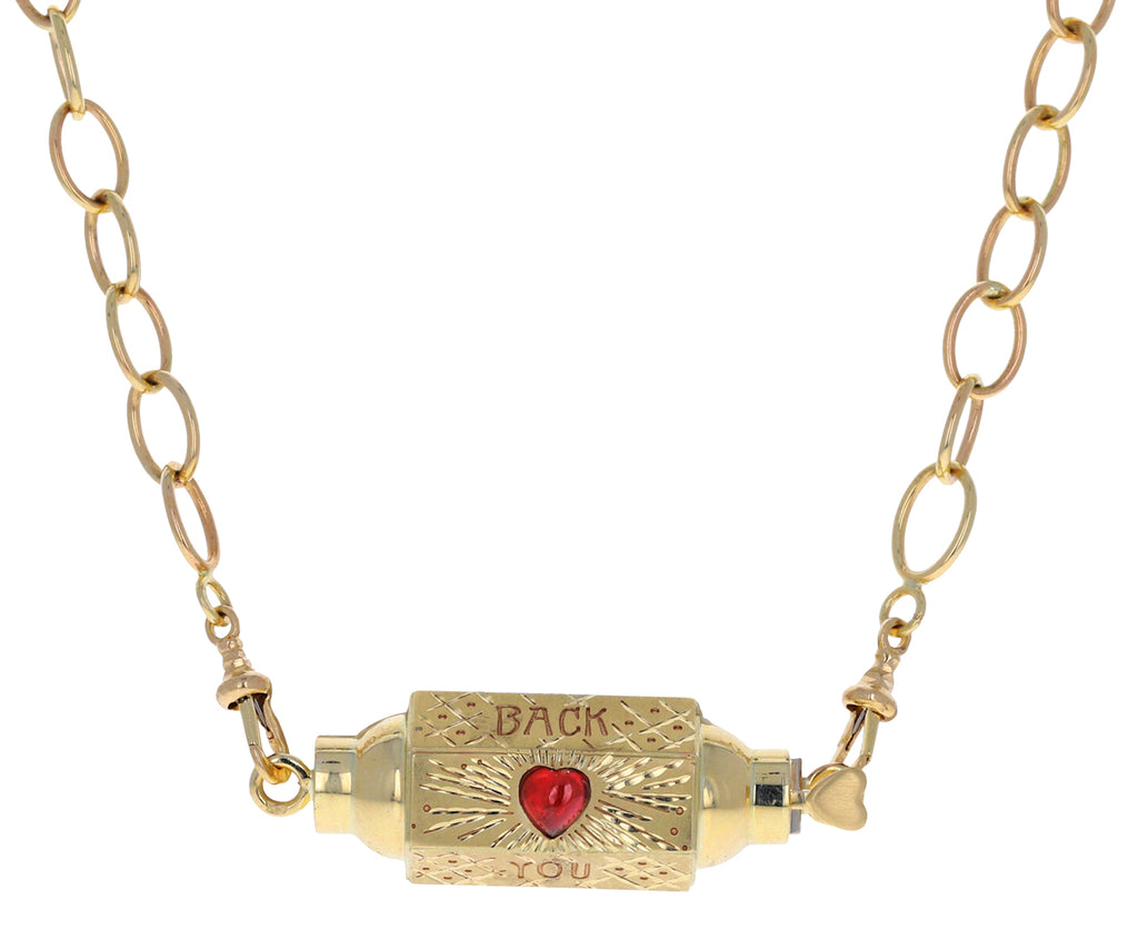 Long Micro Rosa Chain Necklace