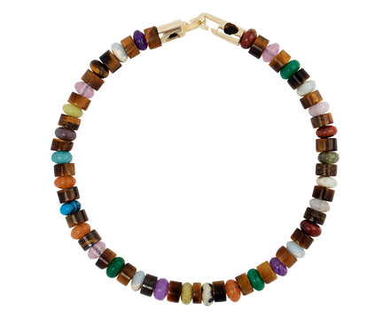 Luis Morais Mixed Gemstone Beaded Bracelet