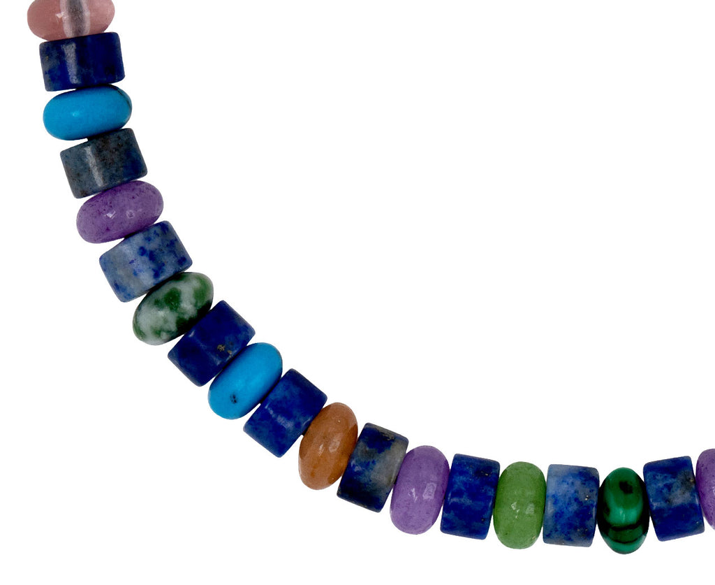 Luis Morais Mixed Gem Beaded Bracelet Close Up