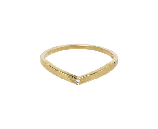 Fiat Lux Gold Single Diamond Hazeline Band