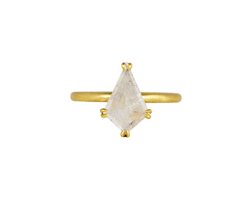 Mandrel Studio Kite Shaped Rustic Diamond Solitaire Ring