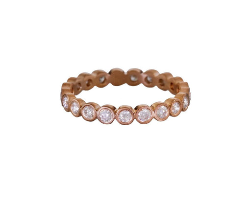 Rose Gold Diamond Eternity Band - TWISTonline 